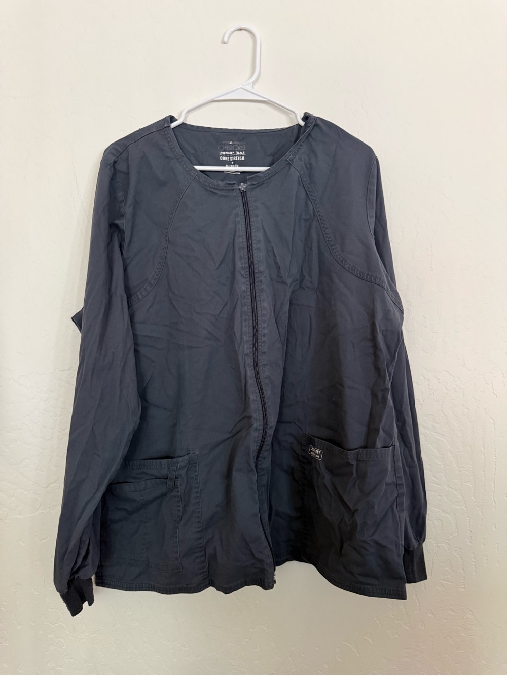 Cherokee Workwear Core Stretch Zip-Up Scrub Jacket XL